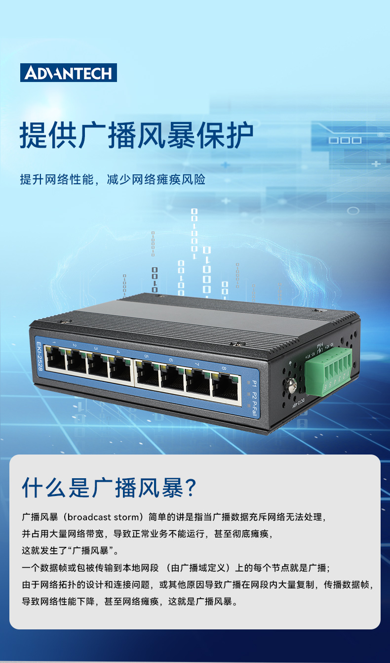 研華寬溫網(wǎng)口交換機(jī),提供廣播風(fēng)暴保護(hù),EKI-2528-BE.jpg 研華寬溫網(wǎng)口交換機(jī),提供廣播風(fēng)暴保護(hù),EKI-2528-BE.jpg