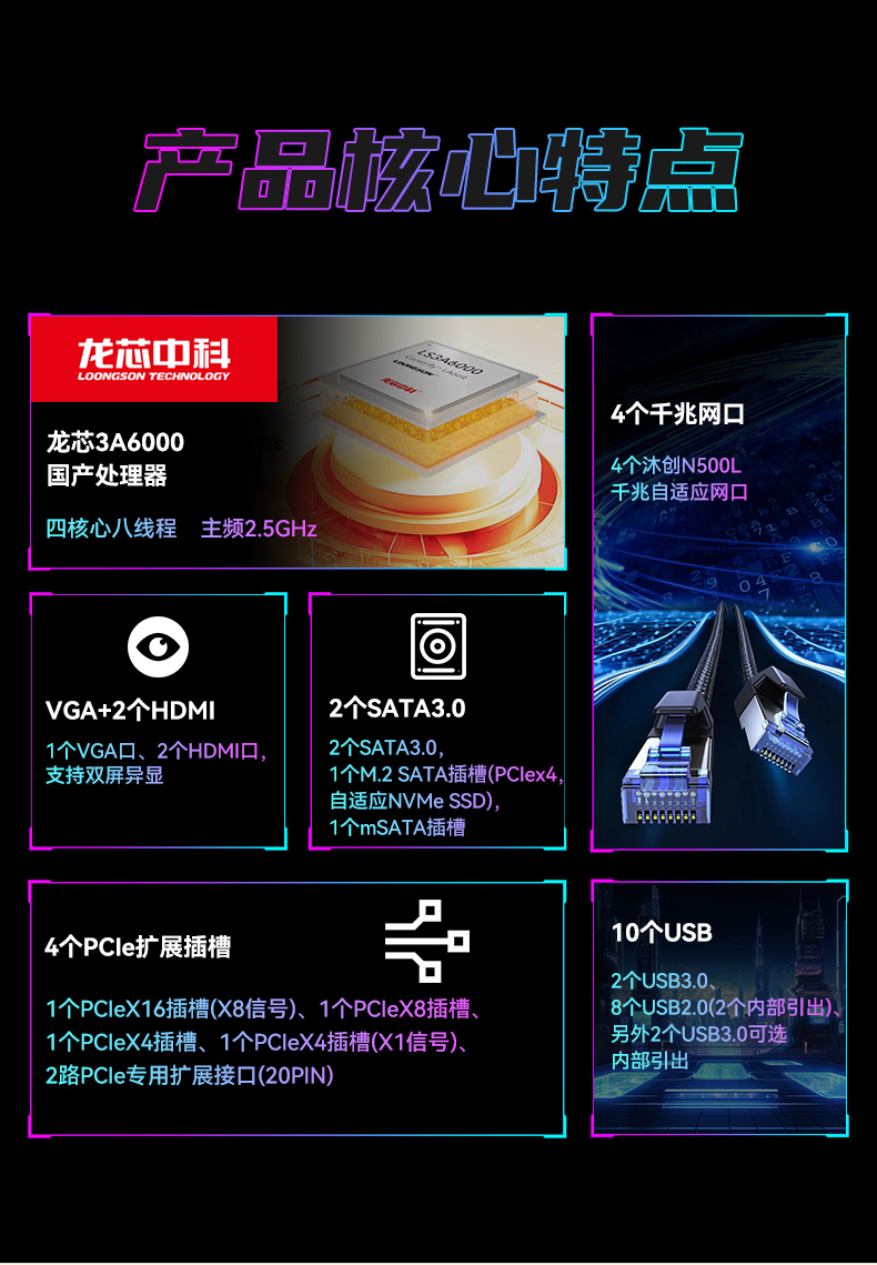 國(guó)產(chǎn)化機(jī)架式工控機(jī),龍芯cpu工控主機(jī)電腦,DT-610L-N3A6KMB.jpg 國(guó)產(chǎn)化機(jī)架式工控機(jī),龍芯cpu工控主機(jī)電腦,DT-610L-N3A6KMB.jpg