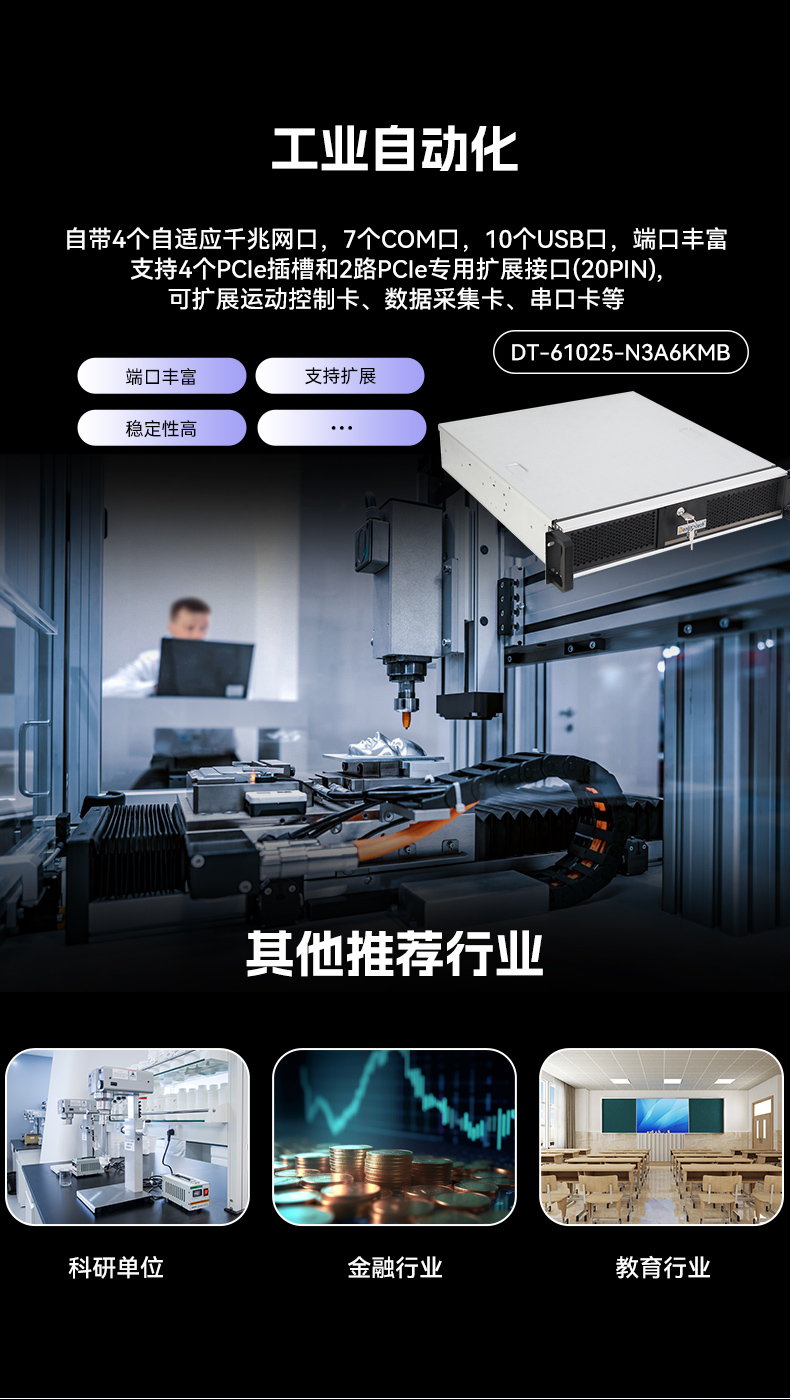 國(guó)產(chǎn)化機(jī)架式工控機(jī),龍芯cpu工控主機(jī)電腦,DT-610L-N3A6KMB.jpg 國(guó)產(chǎn)化機(jī)架式工控機(jī),龍芯cpu工控主機(jī)電腦,DT-610L-N3A6KMB.jpg